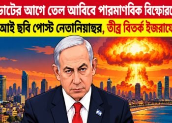ভোটের আগে তেল আবিবে পারমাণবিক বিস্ফোরণের এআই ছবি পোস্ট নেতানিয়াহুর, তীব্র বিতর্ক ইজরায়েলে